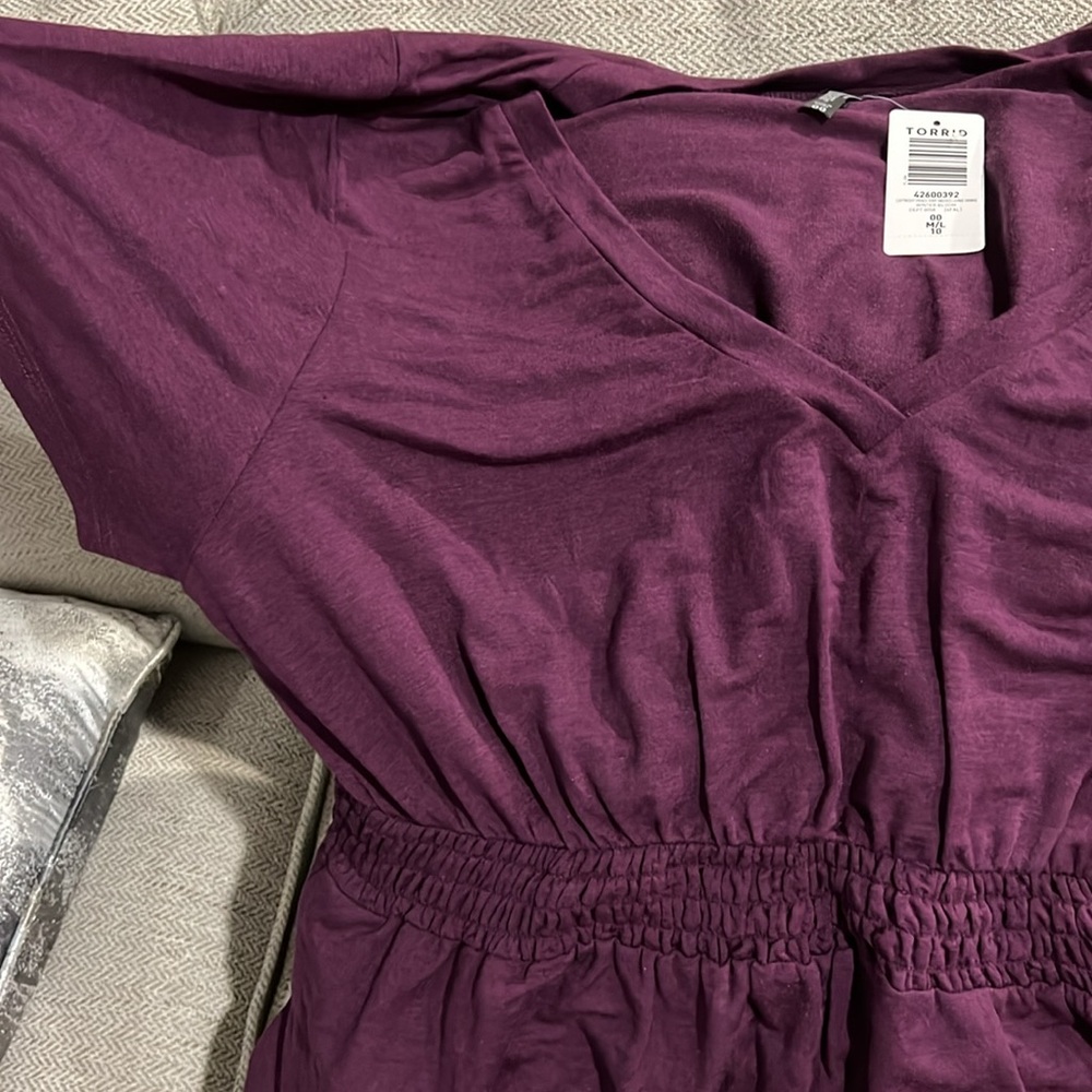 ❌Sold❌ Torrid Lightweight French Terry Smocked Lounge Chemise size 00 NWT! - Picture 8 of 12